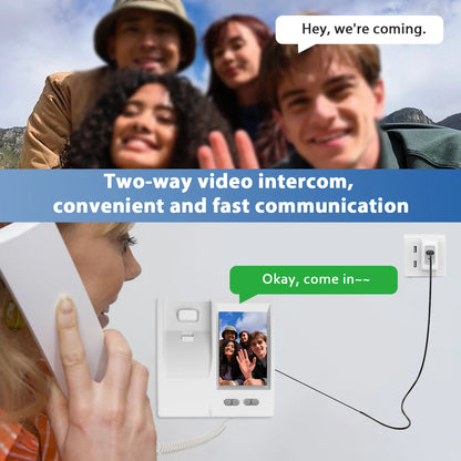 3.5 Inch IPS Wireless Video Door Phone Intercom System with Camera