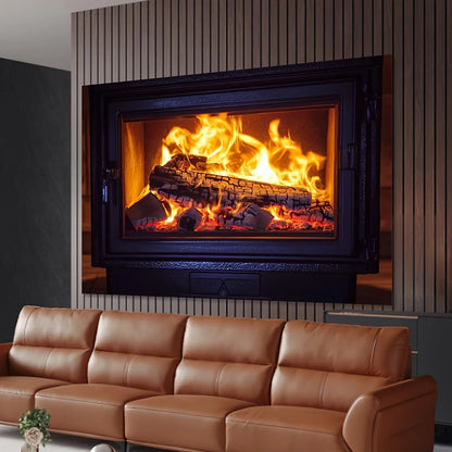 Realistic Flame Effect Log Set – Polyester Fireplace Decoration - Shello's Creative Boutique