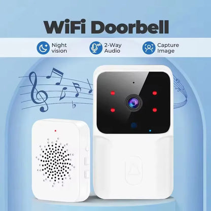 WiFi Video Doorbell with Two-Way Intercom, IR Night Vision & Smart Home Security