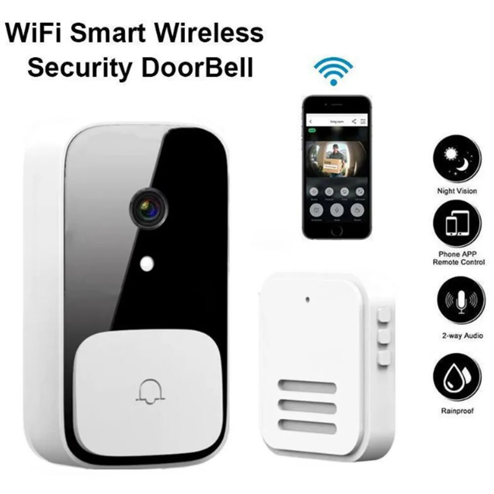 M5 Smart WiFi Video Doorbell Camera with IR Night Vision & Alarm