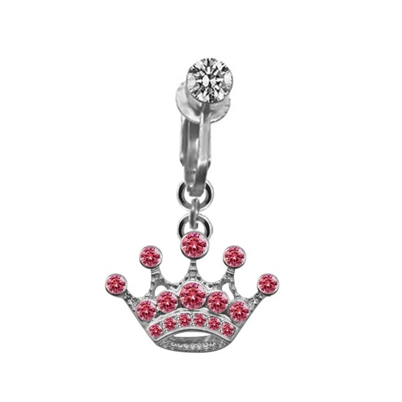 Non-Piercing Belly Button Ring – Cat, Dragon & Butterfly Styles