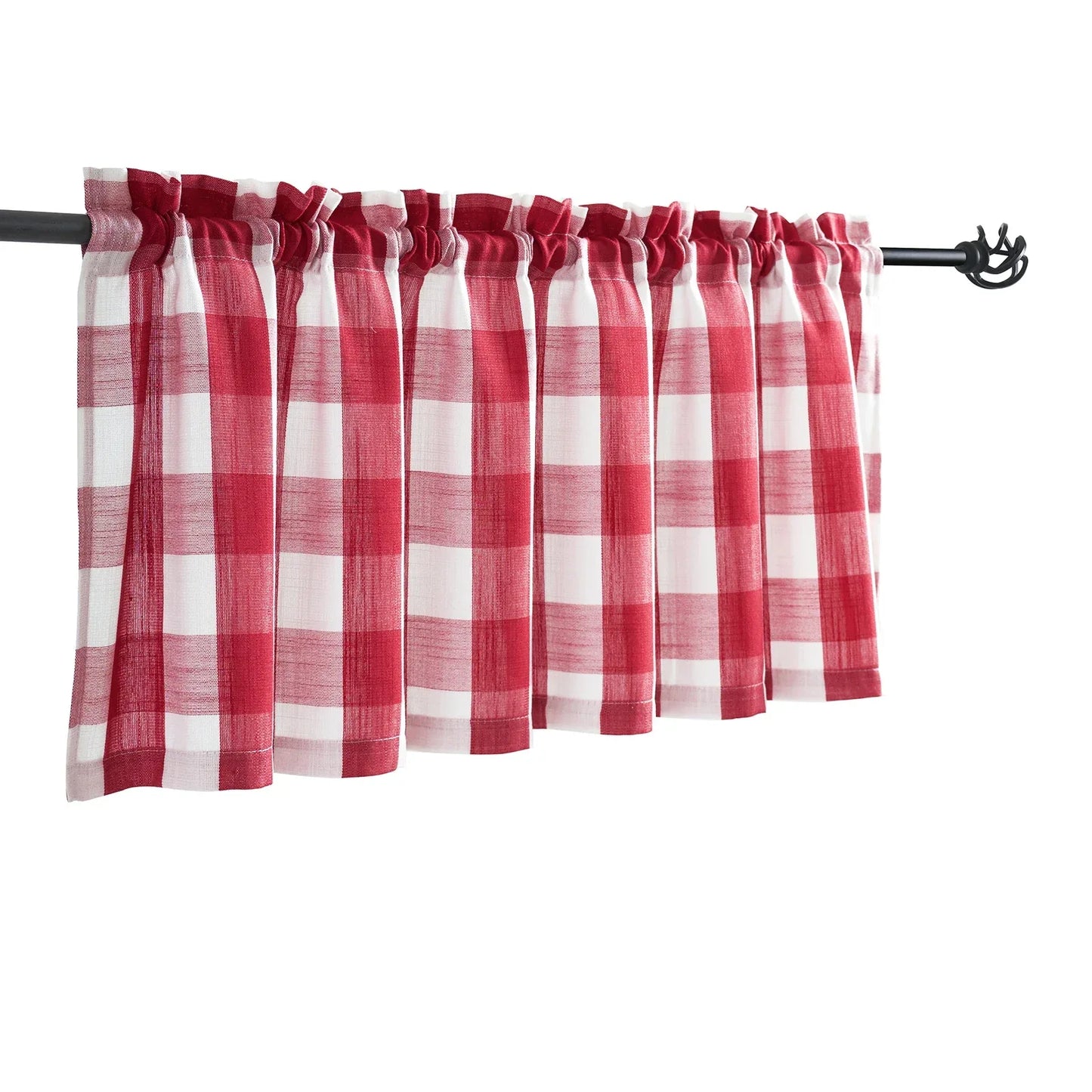 Checkered Kitchen Curtains - Gingham Café Curtains Multiple Sizes Available - Shello's Creative Boutique