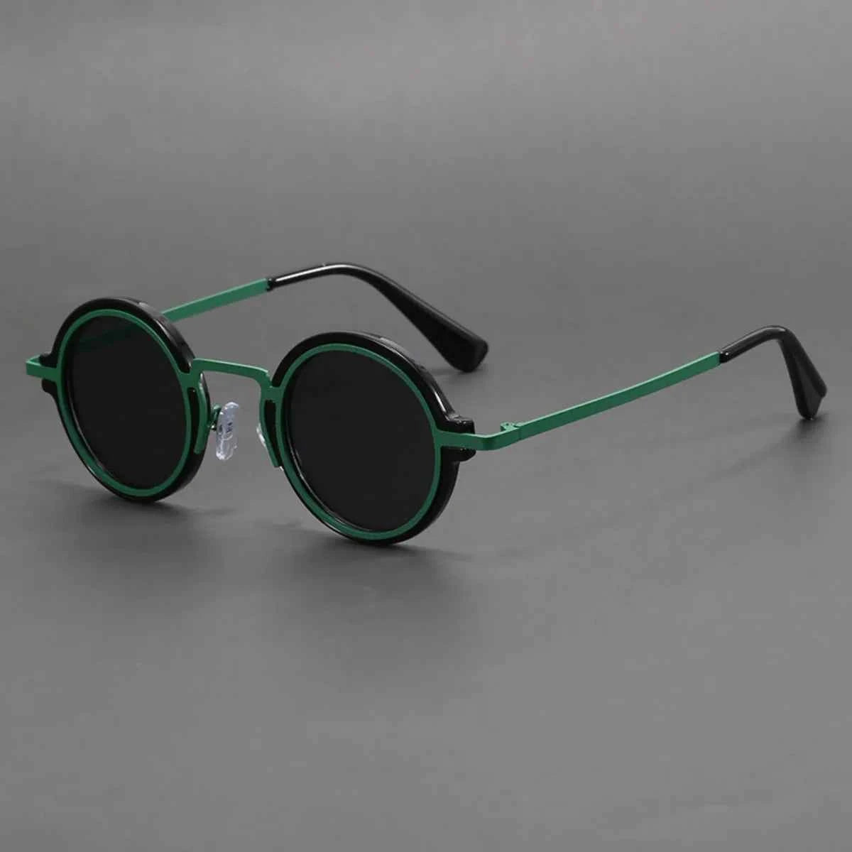 Retro Handmade Small Round Sunglasses Sun Protection Eye Protection UV Protection Men and Women Sunglasses