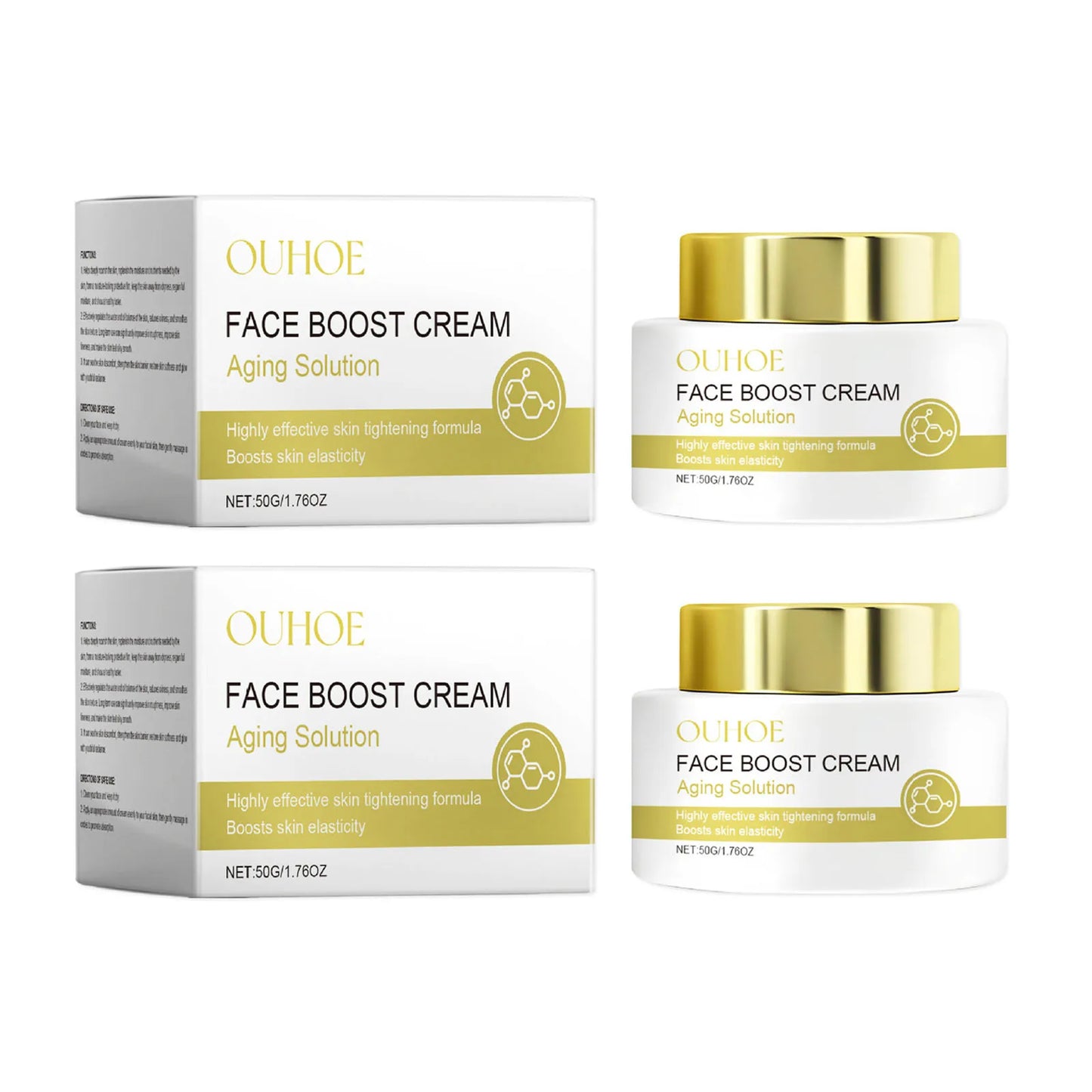 Deep Hydration Face Cream Moisturizing Nourish Tighten Skin Fade Fine Lines Wrin-kle Repair Brighten Smooth Collagen Boost Cream - Shello's Creative Boutique
