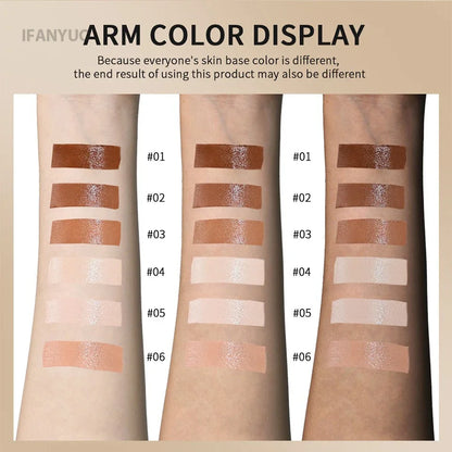 6Color Tinted Foundation Cream Stick Waterproof Lasting Oil-control Cover Acne Makeup Smooth Moisturize Concealer Serum Balm - Shello's Creative Boutique