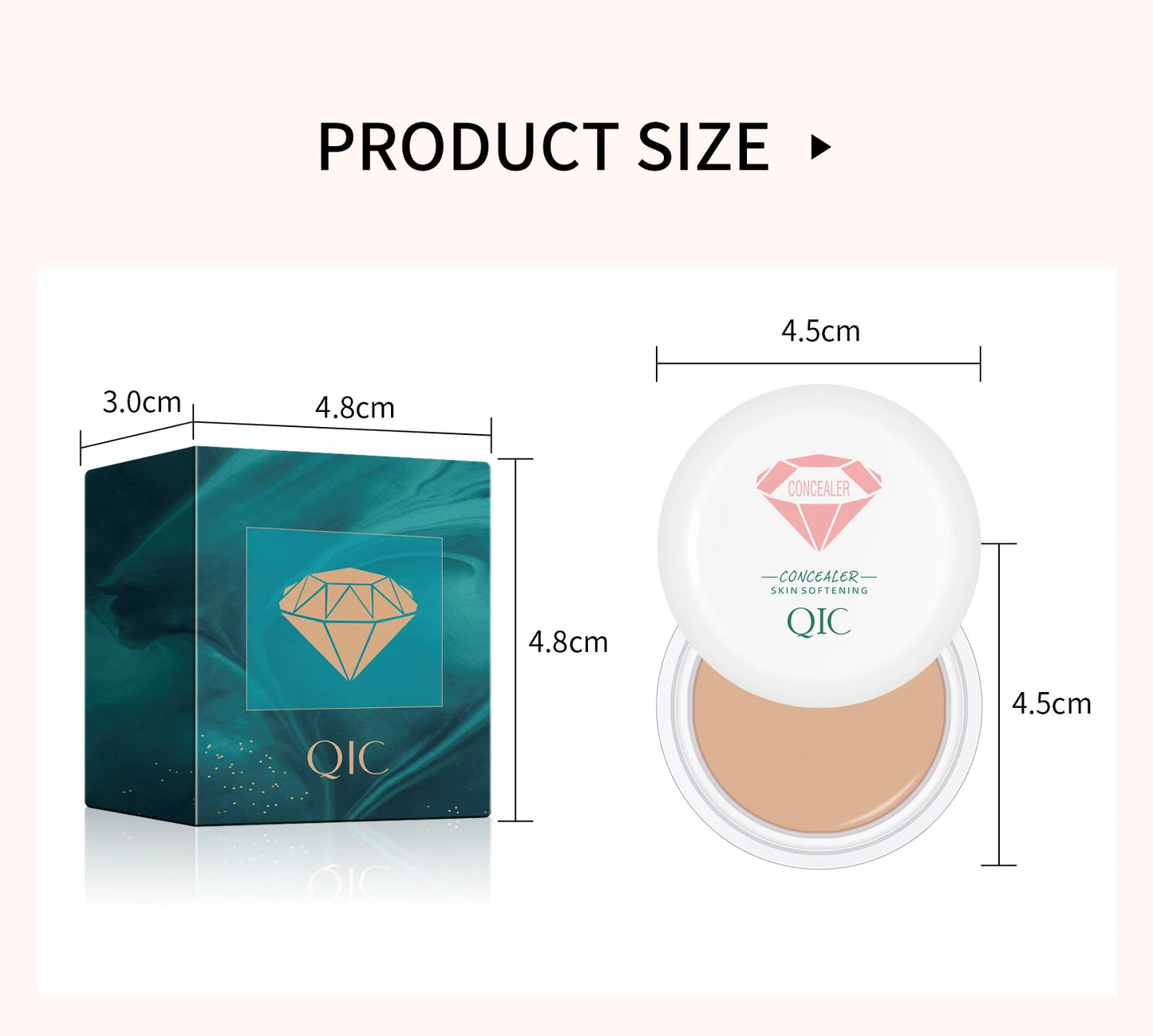 High Coverage Concealer - Waterproof Foundation BB Cream for Dark Circles & Blemishes - Shello's Creative Boutique