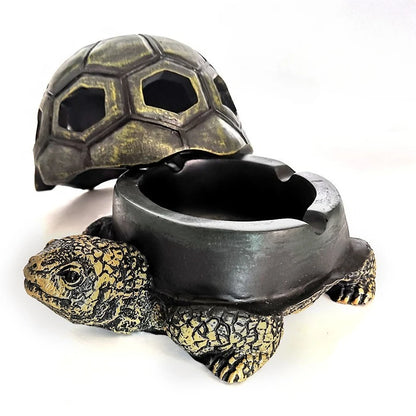 Turtle Outdoor Ashtray – Windproof Cigarette Ash Tray for Home & Office