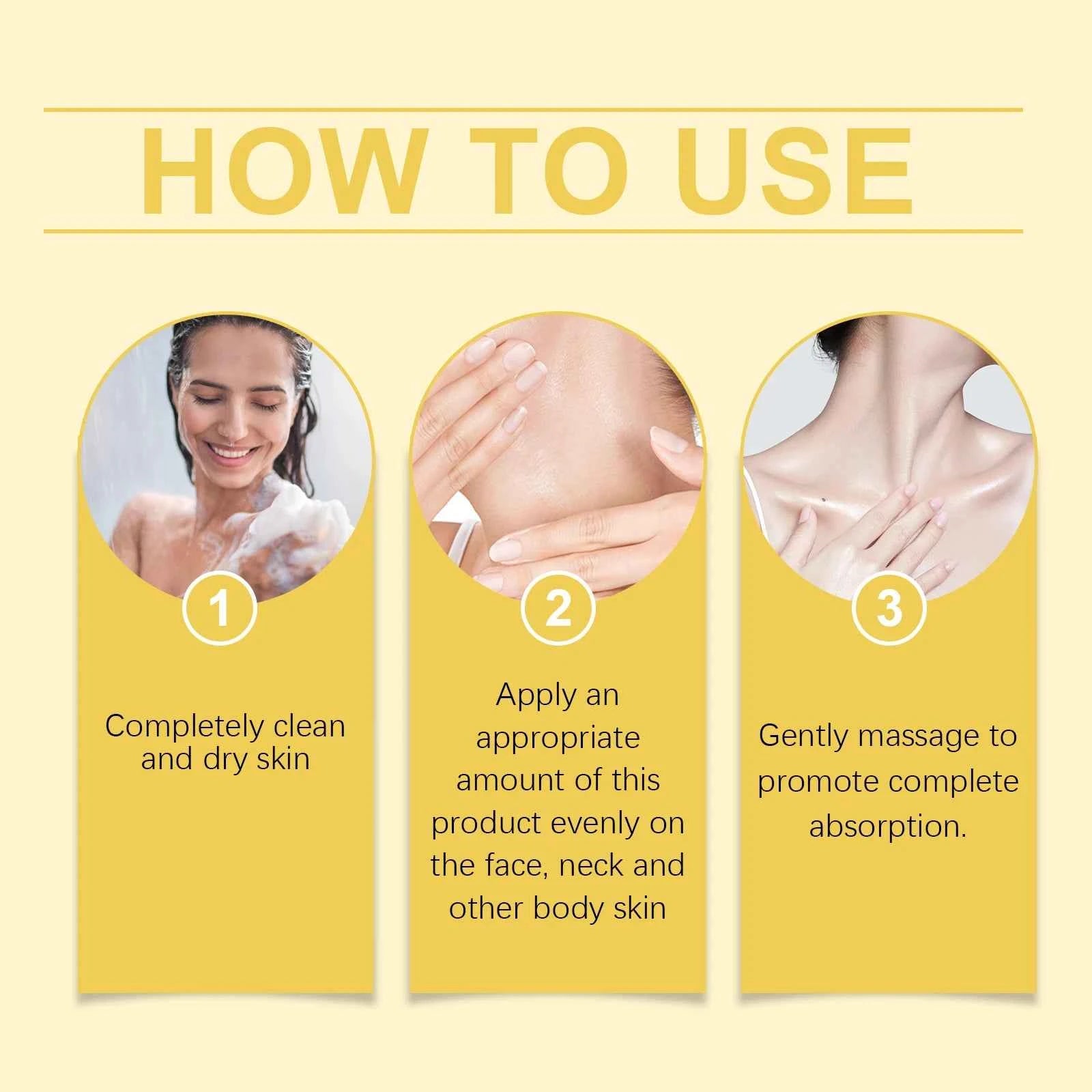Bee-Venom Neck Care Stick Contains Collagen  Lift & Tighten Skin Lighten Neck Lines Double Chin Moisturizing Beauty Neck Cream
