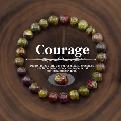 8mm Natural Stone Beaded Bracelet – Amethyst, Crystal, Agate & Tiger Eye