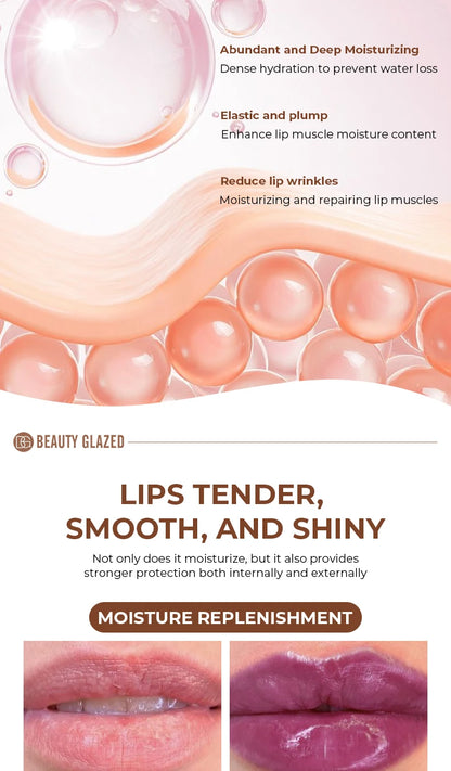 BEAUTY GLAZED 4Color Lipgloss Lip Oil Teens Moisturizing Lipstick Lip Balm High Shine And Lip Gloss Long-Lasting Dry Lip Care - Shello's Creative Boutique