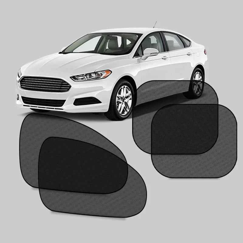 SEAMETAL Car Sun Shade Side Window Curtain Front Rear Window Sunshade Summer UV Blocking Suction Cup Car Sun Protection Curtains