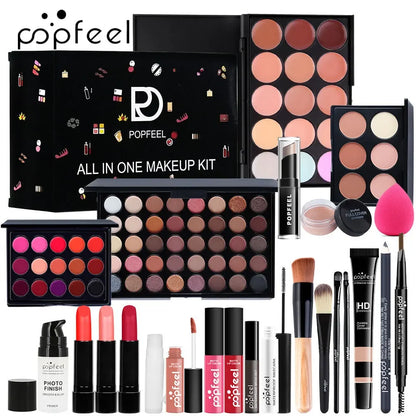 Professional Makeup Set Full Makeup Kit Eye Shadow Blush Foundation Face Powder Makeup Case Korean Cosmetic Christmas Gifts - Shello's Creative Boutique