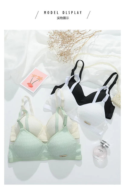 YSANSCA Women’s Seamless Sport Lingerie Set – Wire-Free Push-Up Bralette & Sexy Low Waist Panties