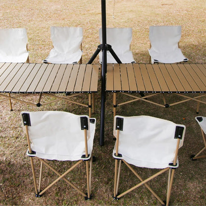 Foldable Metal Wagon Parasol — Outdoor Beach Pool Garden Shade Umbrella with Heat Insulation