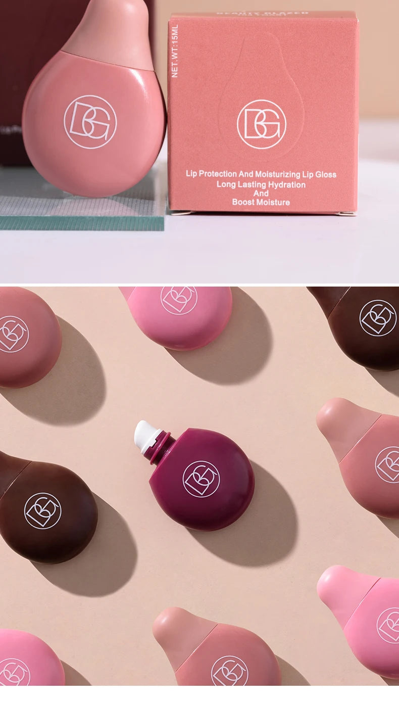 BEAUTY GLAZED 4Color Lipgloss Lip Oil Teens Moisturizing Lipstick Lip Balm High Shine And Lip Gloss Long-Lasting Dry Lip Care - Shello's Creative Boutique