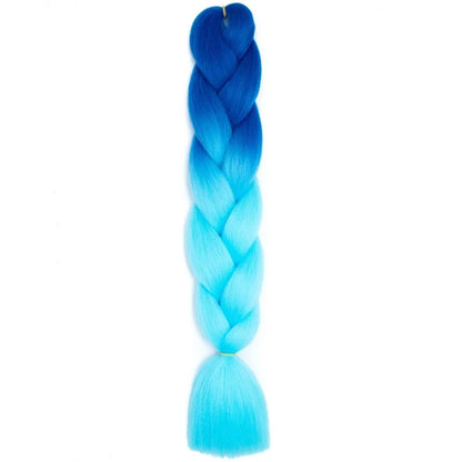 Jumbo Braiding Hair - Pre-Stretched Red White Blue Patriotic Twist Braids - Shello's Creative Boutique
