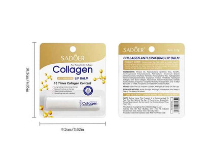 1/2/3pcs SADOER Collagen Lip Balm Moisturizing Anti Wrinkles Anti-aging Nourishing Hydrating Lipstick Lips Skin Care Products