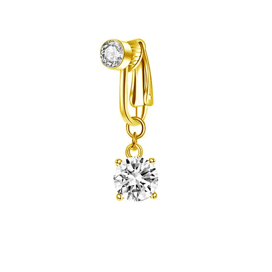 Clip-On Copper Belly Button Ring – Fake Navel Jewellery
