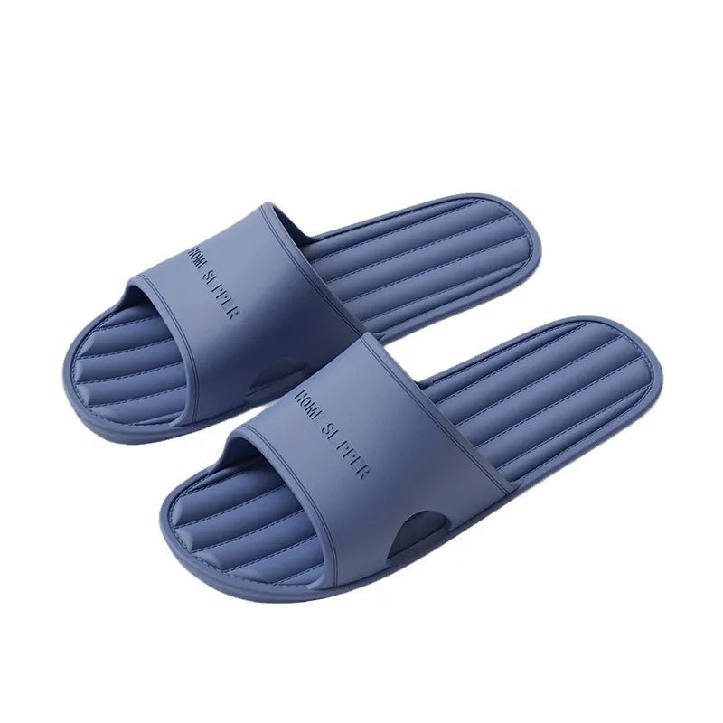 Men's Summer Indoor Slippers - Non-Slip Bathroom & Home Couple Slides with Soft Bottom - Shello's Creative Boutique