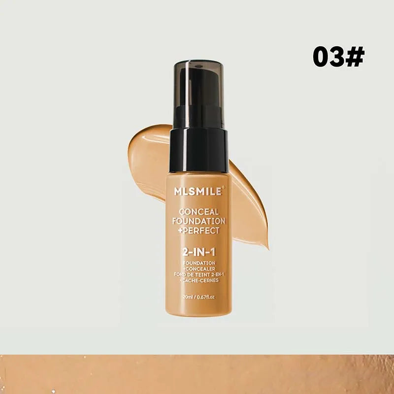 Face Foundation Cream Oil-Control Matte BBCream Waterproof Lasting Concealer Liquid Full Coverage Matte Base Professional Makeup - Shello's Creative Boutique