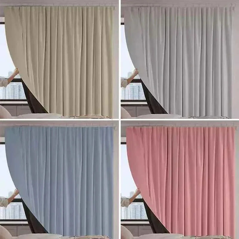 Full Blackout Curtains - Heat Block Sun Protection - Solid Color Drapes for Living Room & Bedroom - Shello's Creative Boutique