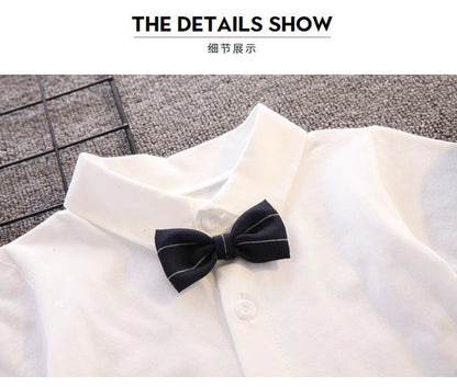 Kids Boys Clothing Sets Baby Tee Shirt + Overalls Pants Infant Toddler Children Wears T-shirt + Shorts Outfits Suits 1-4 Years Shello's Creative Boutique