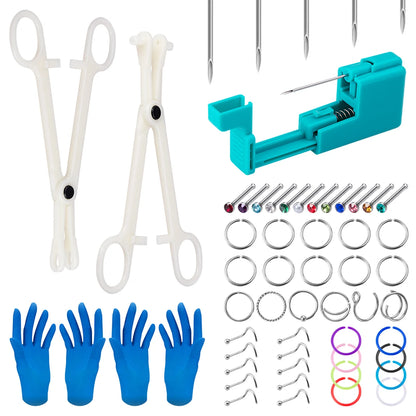 Body Piercing Jewellery Kit – Stainless Steel & Acrylic