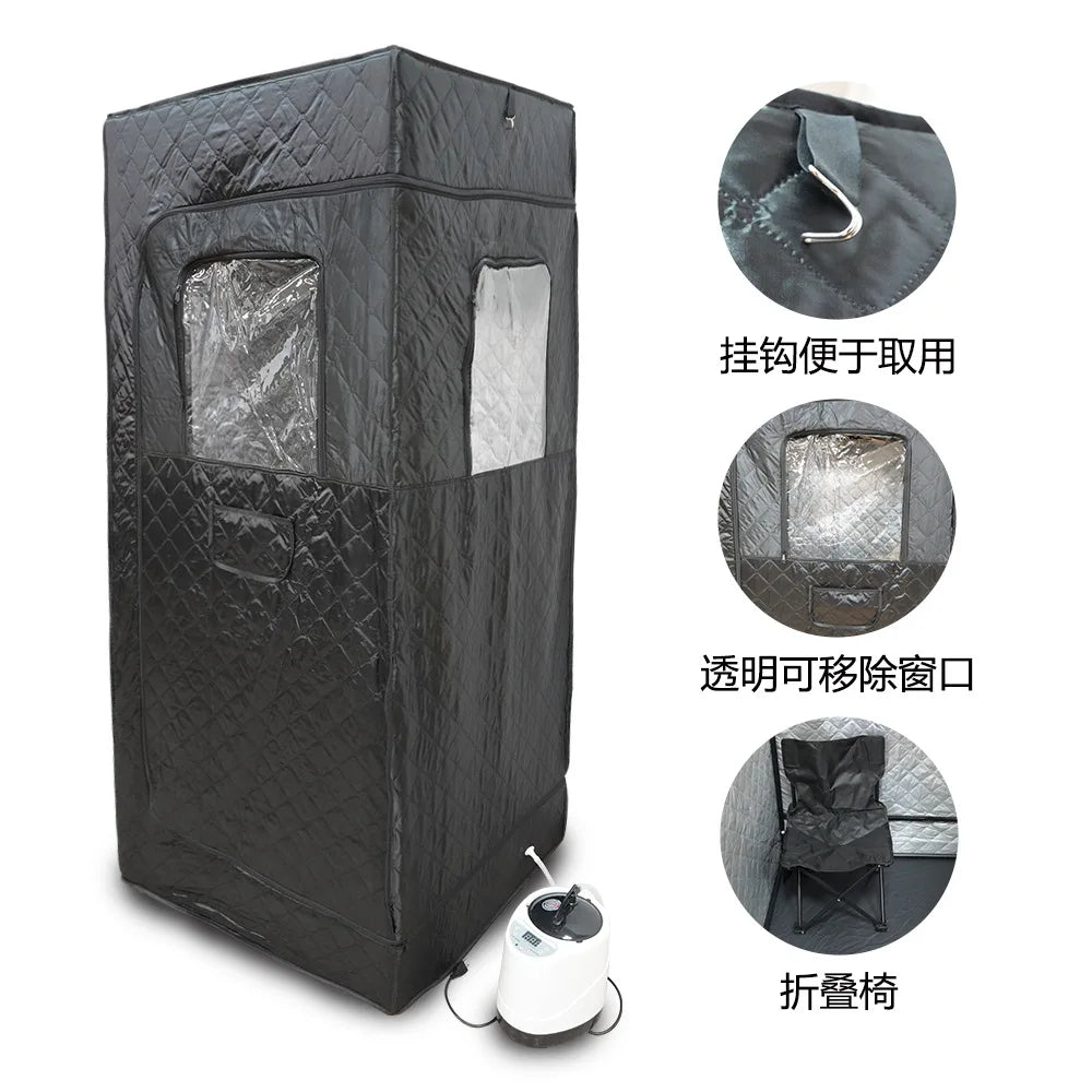 Foldable Steam Sauna Tent – Detachable Personal Home Spa for Relaxation