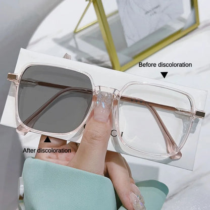 Photochromic Anti Radiation Glasses - Metal Frame Blue Light Blocking Eyewear - Shello's Creative Boutique