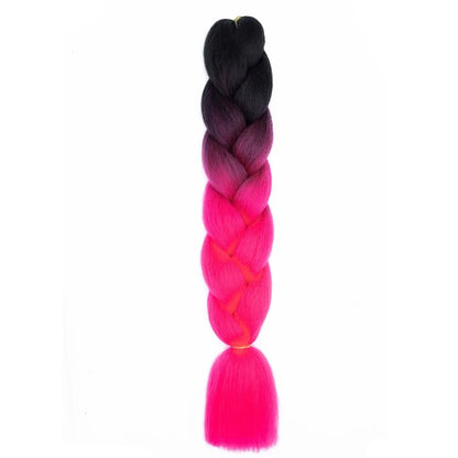Jumbo Braiding Hair - Pre-Stretched Red White Blue Patriotic Twist Braids - Shello's Creative Boutique