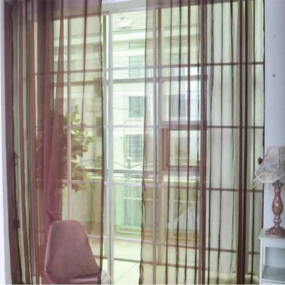 100*270cm Modern Curtains White Transparent Gauze Curtains Solid Color Kitchen Curtain Valves Window Fabrics Rustic Decoration