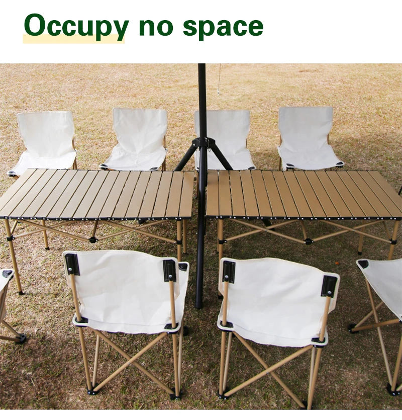 Foldable Metal Wagon Parasol — Outdoor Beach Pool Garden Shade Umbrella with Heat Insulation