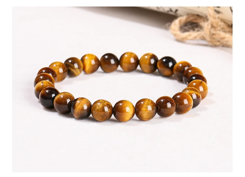 Yellow Tiger Eye & Glass Jewellery Making Beads – DIY Bracelet & Necklace Supplies