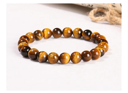 Yellow Tiger Eye & Glass Jewellery Making Beads – DIY Bracelet & Necklace Supplies