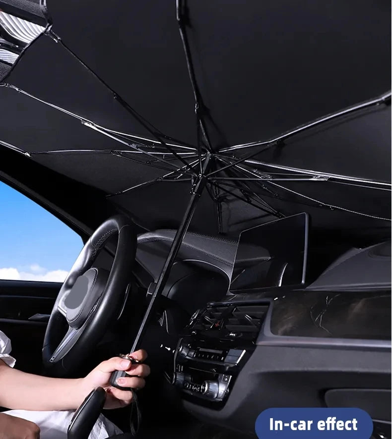 Foldable Car Windshield Sunshade Parasol – Heat Insulation Front Sun Shade for Summer