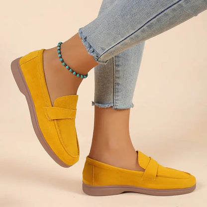 Women's Work Shoes - Comfortable Non-Slip Platform Flat Shoes Plus Size