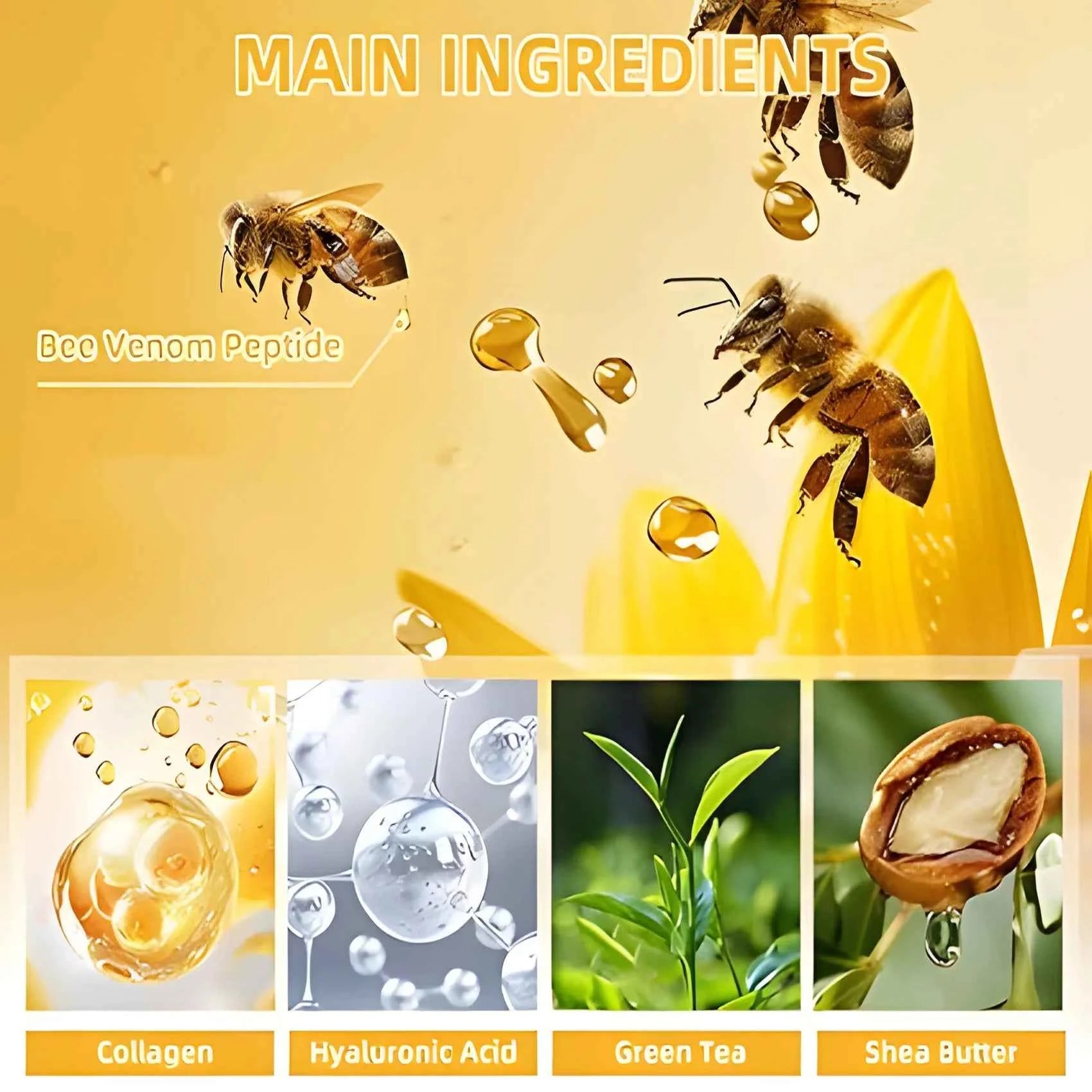 Bee Lifting Firming Cream - Skin Firming Cream - Reduces Fine Lines - Use Natural Collagen to Enhance and Moisturize the Skin
