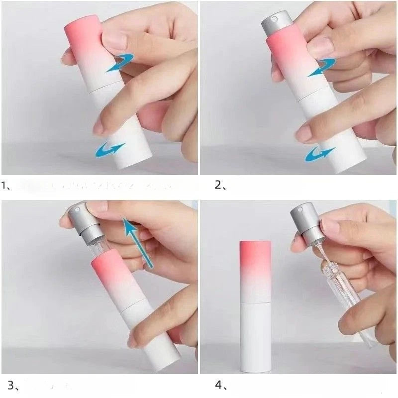8ml Travel Perfume Bottle Refillable Portable Mini Atomizer Spray Refill Bottle Women Pocket Dispenser Cologne Sprayer Glass - Shello's Creative Boutique