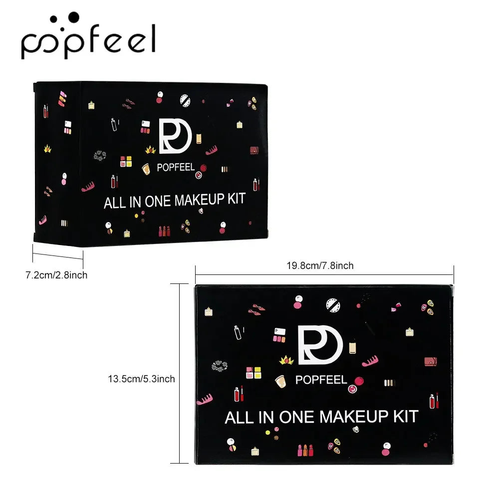 Professional Makeup Set Full Makeup Kit Eye Shadow Blush Foundation Face Powder Makeup Case Korean Cosmetic Christmas Gifts - Shello's Creative Boutique
