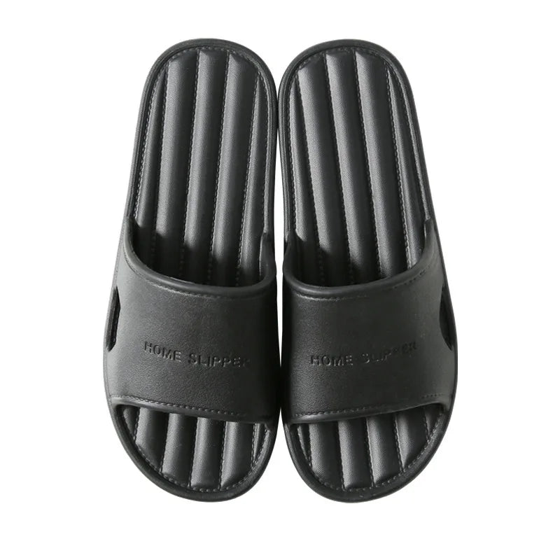 Men's Summer Indoor Slippers - Non-Slip Bathroom & Home Couple Slides with Soft Bottom - Shello's Creative Boutique
