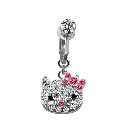 Non-Piercing Belly Button Ring – Cat, Dragon & Butterfly Styles