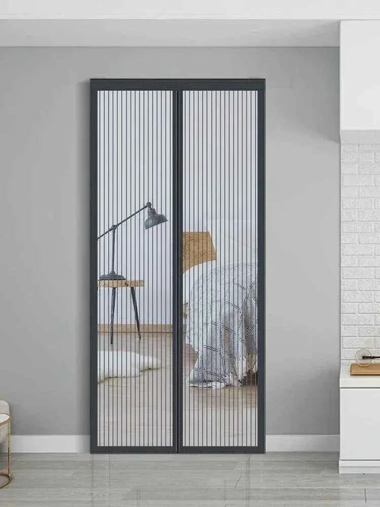 Magnetic Door Curtain - Auto-Close Anti-Mosquito Screen with No Drilling Installation (100x210cm) - Shello's Creative Boutique