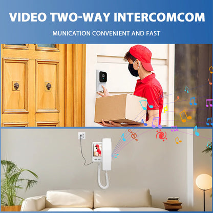 3.5 Inch IPS Wireless Video Door Phone Intercom System with Camera