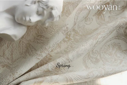 French Luxury Embroidered Chenille Curtains – Romantic Blackout Drapes - Shello's Creative Boutique