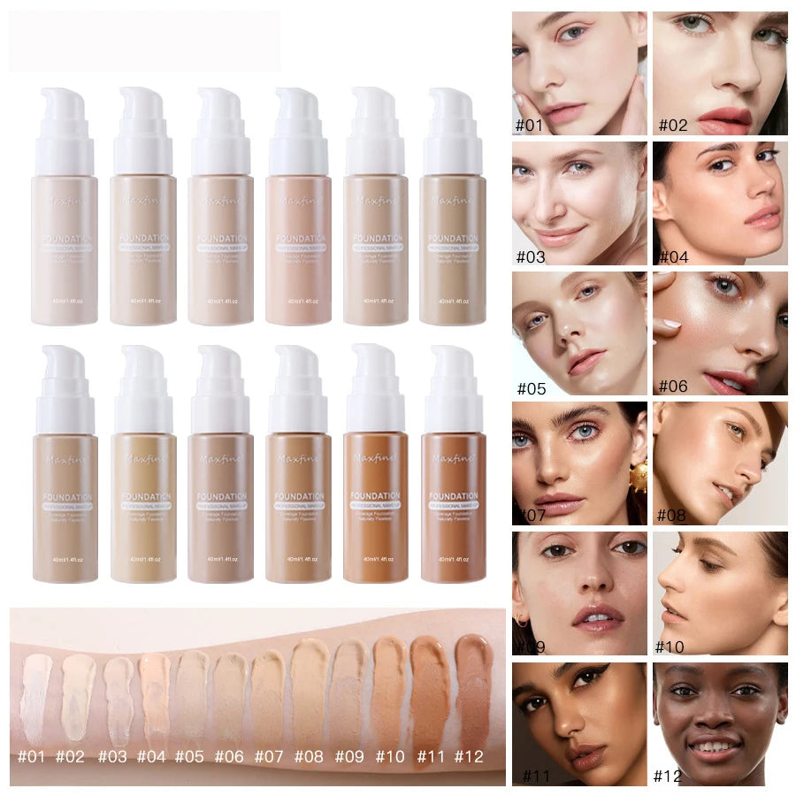 Liquid Foundation – 12 Numbered Options