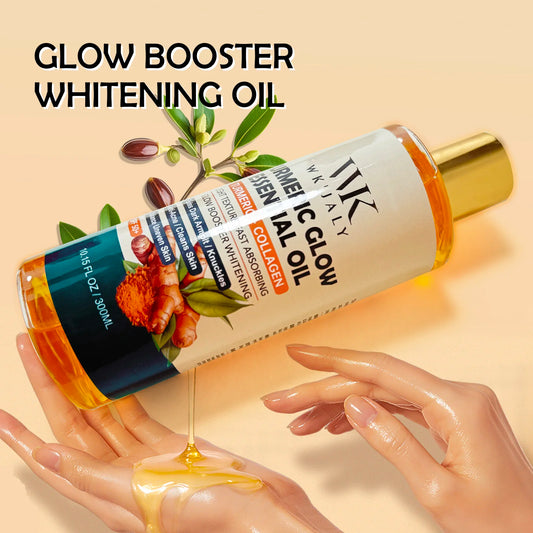 WK JALY Turmeric Glow Essential Body Oil, Moisturizing, Whitening, Fades Dark Armpit, Knuckles, Anti-Acne, Balance Uneven Skin - Shello's Creative Boutique