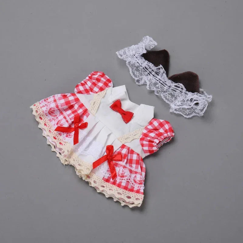 Cute Cotton Doll Dresses – 20cm Clothes for BJD, Baby Dolls & More - Shello's Creative Boutique