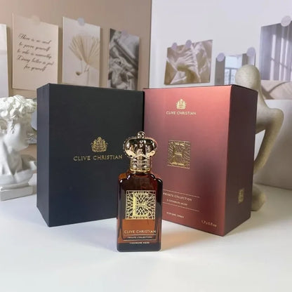 Clive Christian Amberwood Fresh Unisex Perfume 50ml – Long Lasting Elegant Fragrance with Jasmine Rose Sandalwood Amber Musk - Shello's Creative Boutique