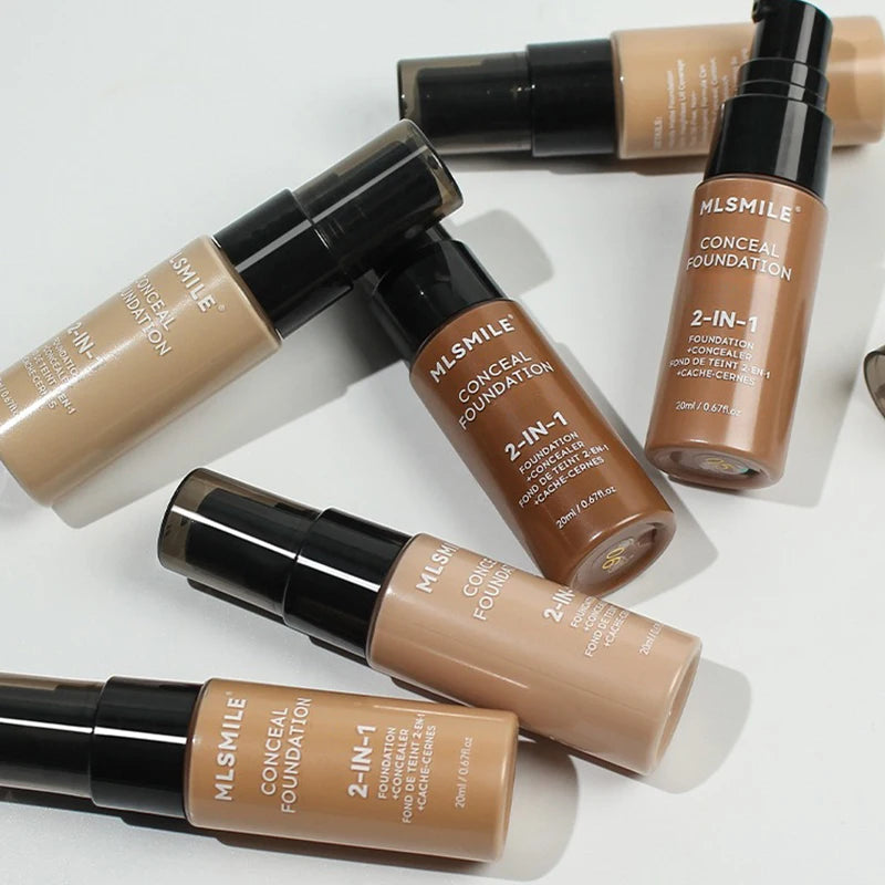 Face Foundation Cream Oil-Control Matte BBCream Waterproof Lasting Concealer Liquid Full Coverage Matte Base Professional Makeup - Shello's Creative Boutique