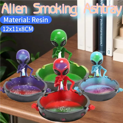 Alien Ashtray – Creative Sci-Fi Cigarette Tray for Home, Office & Party Décor